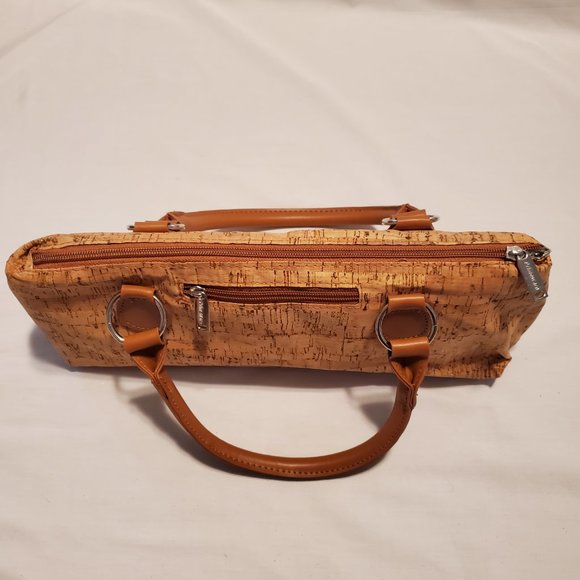 Gianni Bini Patent Leather Cork Platform Heels Size 8 & Primeware Cork Wine Bag - Picture 10 of 13